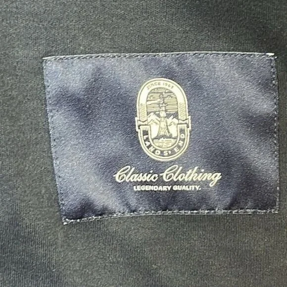 NWT Lands End Mens Ponte Knit Sport Blazer Radiant Navy Size L Large - Picture 7 of 12